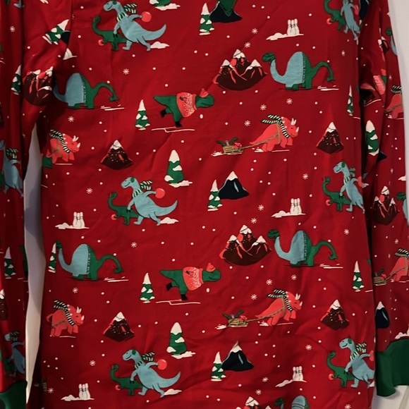 Dinosaur holiday pajamas-2 pc women’s size M-fun & unique! 🦖 - Picture 2 of 5
